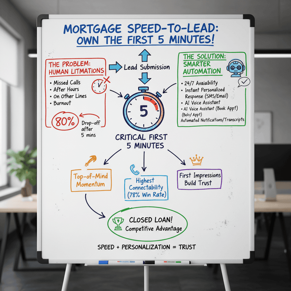 Mortgage Speed-to-Lead: Why the First Call Wins (and How to Automate the First 5 Minutes)