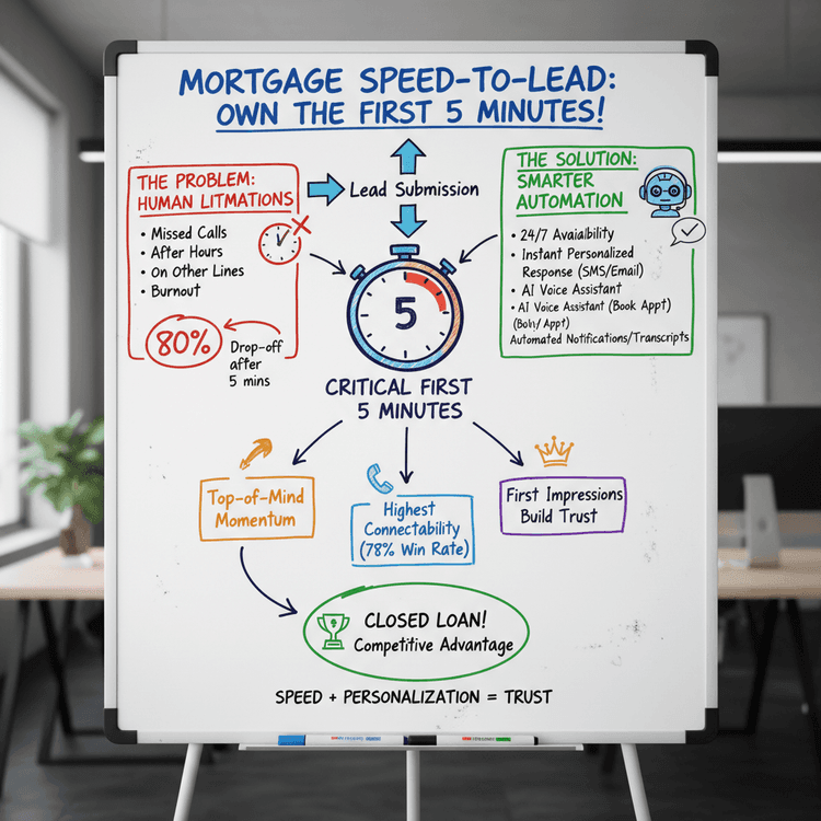 Mortgage Speed-to-Lead: Why the First Call Wins (and How to Automate the First 5 Minutes)