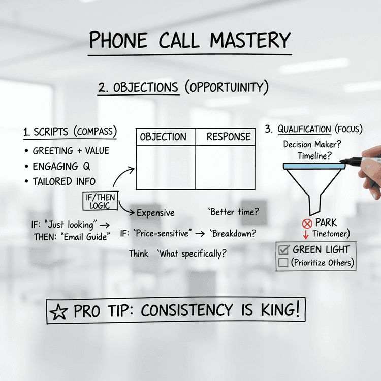 Scripts, objections, and qualification (highly practical)