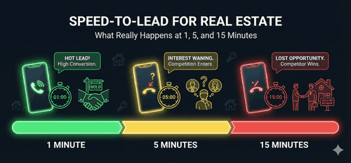 Speed-to-Lead for Real Estate: What Really Happens at 1, 5, and 15 Minutes